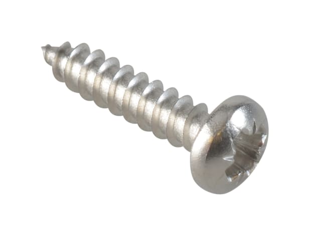Self-Tapping Screw Pozi Compatible Pan A2 SS 5/8in x 6 ForgePack 50 FOR184935