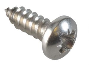 Self-Tapping Screw Pozi Compatible Pan A2 SS 1/2in x 8 ForgePack 40 FOR185024