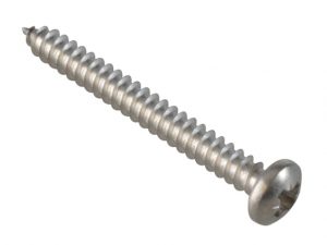 Self-Tapping Screw Pozi Compatible Pan A2 SS 1.1/2in x 8 ForgePack 15 FOR185178