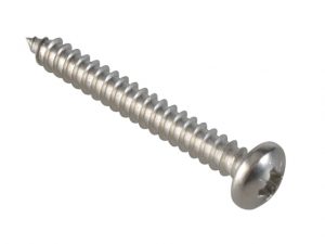 Self-Tapping Screw Pozi Compatible Pan A2 SS 1.1/2in x 10 ForgePack 10 FOR185352