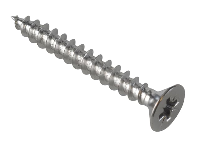 Multi-Purpose Screw Pozi Compatible CSK Chrome Plated 5.0 x 40mm ForgePack 15 FOR185444