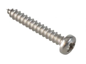 Self-Tapping Screw Pozi Compatible Pan A2 SS 3/4in x 4 ForgePack 50 FOR185659