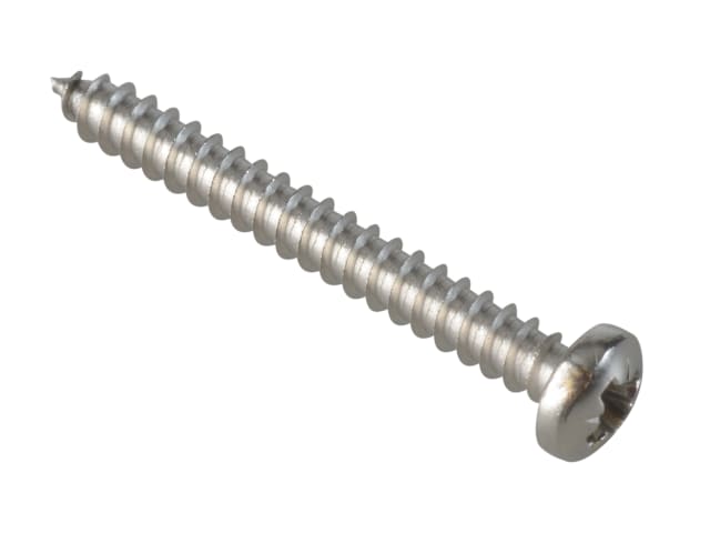 Self-Tapping Screw Pozi Compatible Pan A2 SS 1in x 4 ForgePack 40 FOR185680