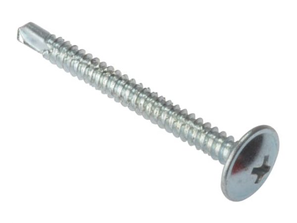 Baypole Self-Drill Screw Phillips Wafer Head ZP 4.8 x 80mm Box 100 FORBS4880Z