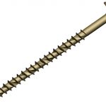 Wafer Head Torx® Compatible Construction T40 Screws Tan 8x300mm Tub 25 FORCS8300