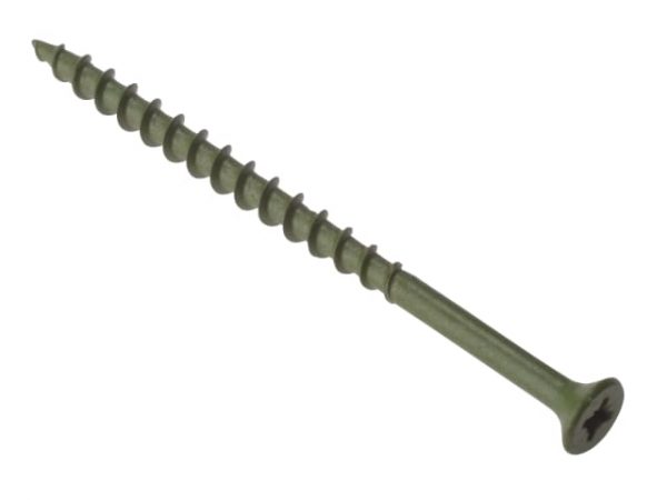 Decking Screw Pozi Compatible ST Green Anti-Corrosion 4.5 x 60mm Tub 1000 FORDS4560T