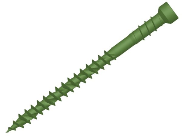 ForgeFast TORX® Compatible Decking Screws Reduced Head Green 4.5x60 T15 Tub 500 FORDSC4560GT