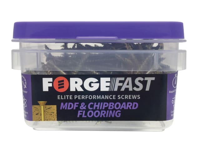 ForgeFast TORX® Compatible Flooring MDF Chipboard Screw 4.2 x 55mm Box 200 FORFFFS4255Y - Image 2