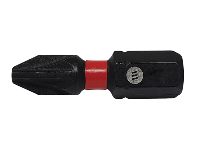 ForgeFast Pozidriv Compatible Impact Bit PZ2 x 25mm (Card 2) FORFFPZ225