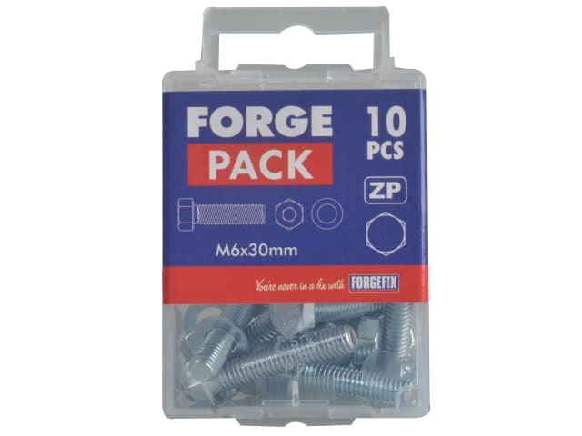 High Tensile Set Screw ZP M6 x 30mm Forge Pack 10 FORFPHBN630 - Image 2