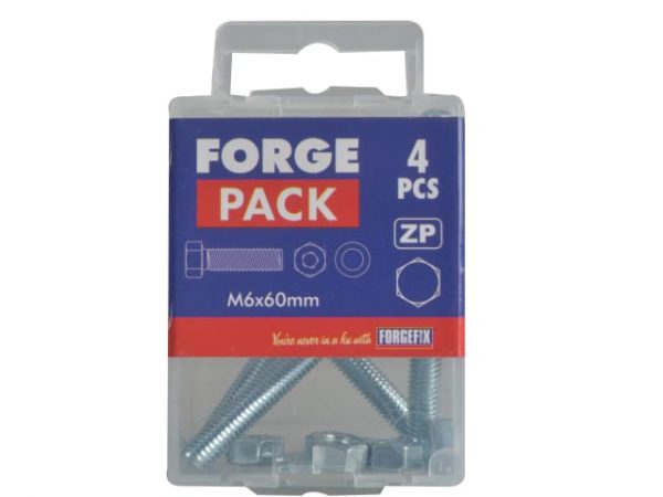 High Tensile Set Screw ZP M6 x 60mm Forge Pack 4 FORFPHBN660 - Image 3