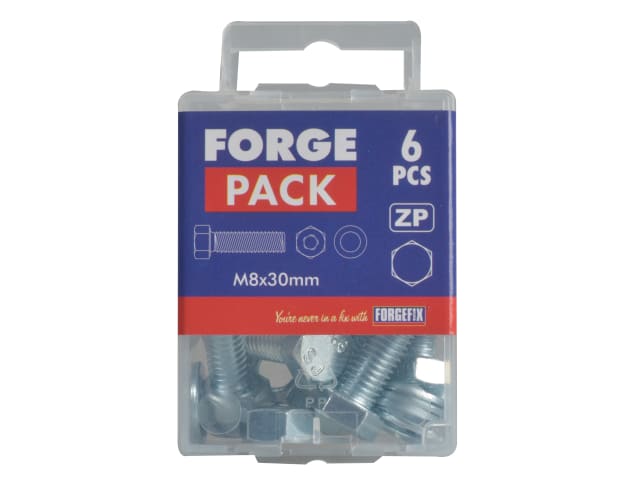 High Tensile Set Screw ZP M8 x 30mm Forge Pack 6 FORFPHBN830 - Image 2