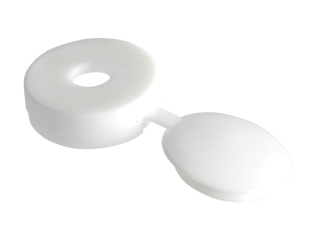 Hinged Cover Cap White No. 10-12 Bag 100 FORHCC0LM