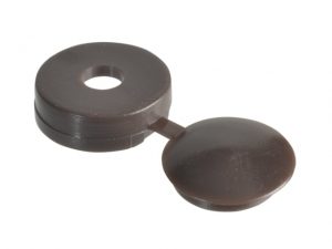 Hinged Cover Cap Dark Brown No. 6-8 Bag 100 FORHCC1M