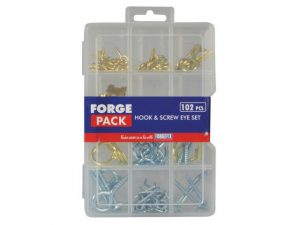 Hook & Screw Eye Kit ForgePack 102 Pieces FORFPHESET