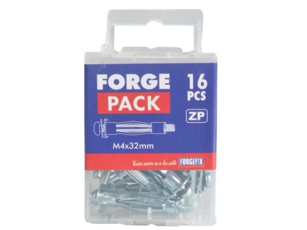 Cavity Wall Anchor Zinc Plated M4 x 32mm Forge Pack 16 FORFPMCA432 - Image 2