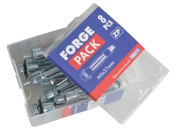 Cavity Wall Anchor Zinc Plated M5 x 37mm Forge Pack 8 FORFPMCA537 - Image 3