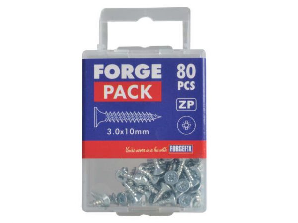 Multi-Purpose Pozi Compatible Screw CSK ST ZP 3.0 x 10mm Forge Pack 80 FORFPMP310Z - Image 3