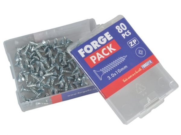 Multi-Purpose Pozi Compatible Screw CSK ST ZP 3.0 x 10mm Forge Pack 80 FORFPMP310Z - Image 4