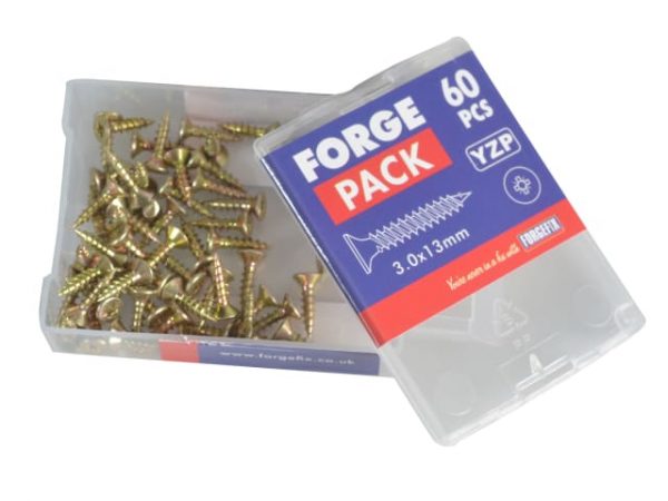 Multi-Purpose Pozi Compatible Screw CSK ST ZYP 3.0 x 13mm Forge Pack 60 FORFPMP313Y - Image 3