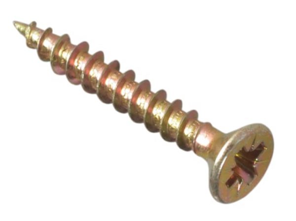 Multi-Purpose Pozi Compatible Screw CSK ST ZYP 3.5 x 25mm Forge Pack 40 FORFPMP3525Y