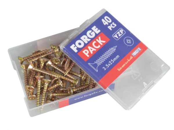 Multi-Purpose Pozi Compatible Screw CSK ST ZYP 3.5 x 25mm Forge Pack 40 FORFPMP3525Y - Image 4