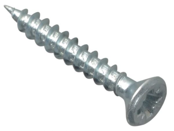 Multi-Purpose Pozi Compatible Screw CSK ST ZP 3.5 x 25mm Forge Pack 40 FORFPMP3525Z