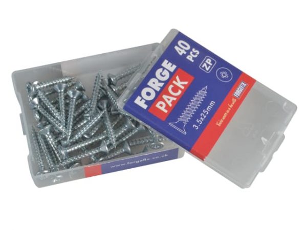 Multi-Purpose Pozi Compatible Screw CSK ST ZP 3.5 x 25mm Forge Pack 40 FORFPMP3525Z - Image 4
