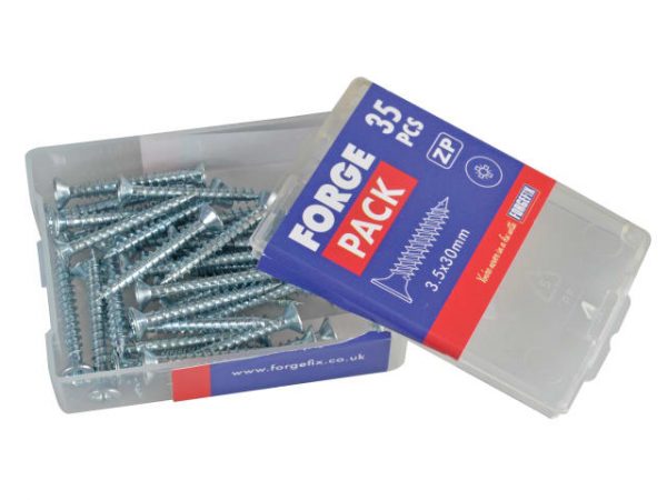 Multi-Purpose Pozi Compatible Screw CSK ST ZP 3.5 x 30mm Forge Pack 35 FORFPMP3530Z - Image 4