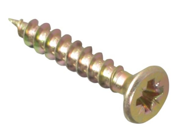 Multi-Purpose Pozi Compatible Screw CSK ST ZYP 4.0 x 25mm Forge Pack 35 FORFPMP425Y