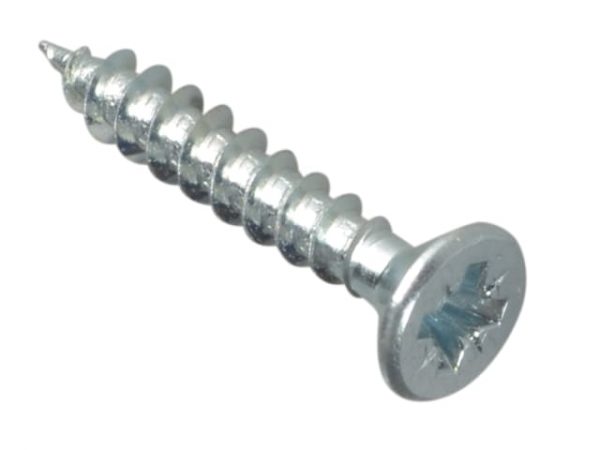 Multi-Purpose Pozi Compatible Screw CSK ST ZP 4.0 x 25mm Forge Pack 35 FORFPMP425Z