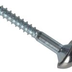 Mirror Screw Chrome Domed Top Slotted ZP 1.1/4in x 8 Forge Pack 8 FORFPMS1148