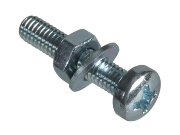 Machine Screw Pozi Compatible Pan Head ZP M4 x 20mm Forge Pack 18 FORFPMSPH420