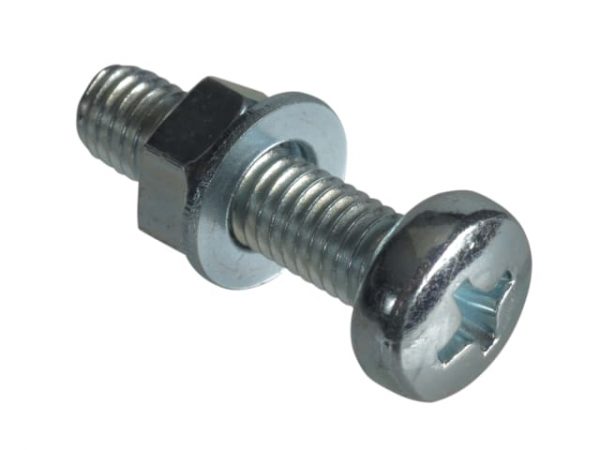 Machine Screw Pozi Compatible Pan Head ZP M5 x 20mm Forge Pack 10 FORFPMSPH520