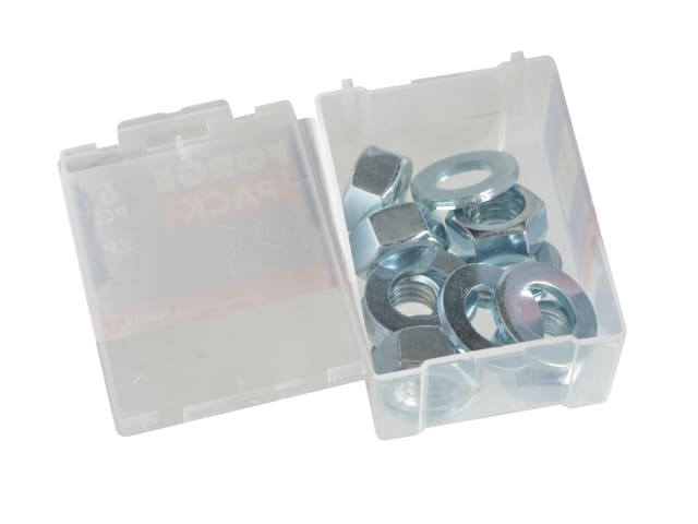 Hexagonal Nuts & Washers ZP M12 ForgePack 6 FORFPNUT12 - Image 3
