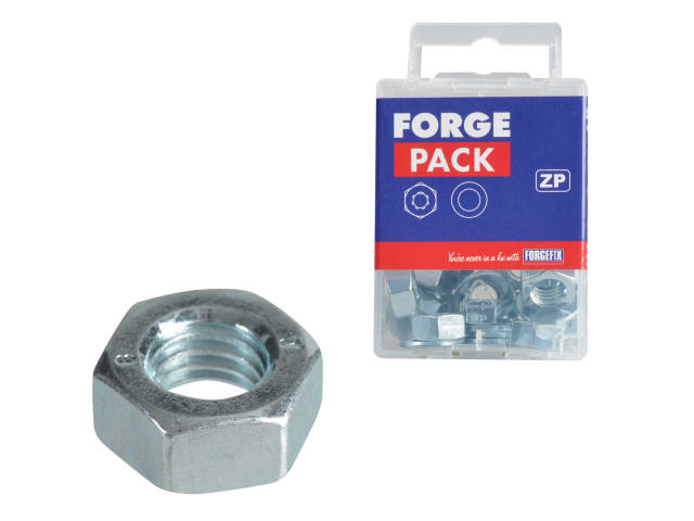 Hexagonal Nuts & Washers ZP M8 ForgePack 16 FORFPNUT8 - Image 4