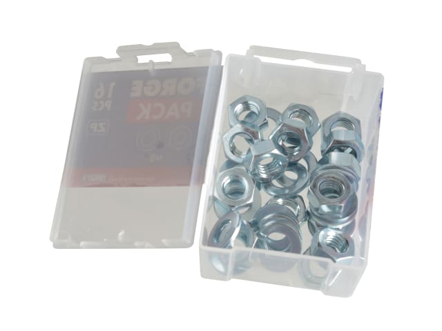 Hexagonal Nuts & Washers ZP M8 ForgePack 16 FORFPNUT8 - Image 3