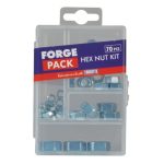 Hexagon Nut Kit ForgePack 70 Piece FORFPNUTSET