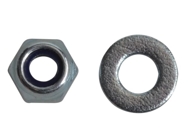 Nyloc Nuts & Washers Zinc Plated M4 ForgePack 50 FORFPNYL4