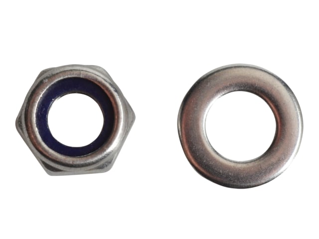 Nyloc Nuts & Washers A2 Stainless Steel M6 ForgePack 20 FORFPNYL6SS