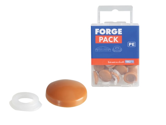 Domed Cover Cap Light Brown No. 6-8 Forge Pack 20 FORFPPDT4 - Image 4