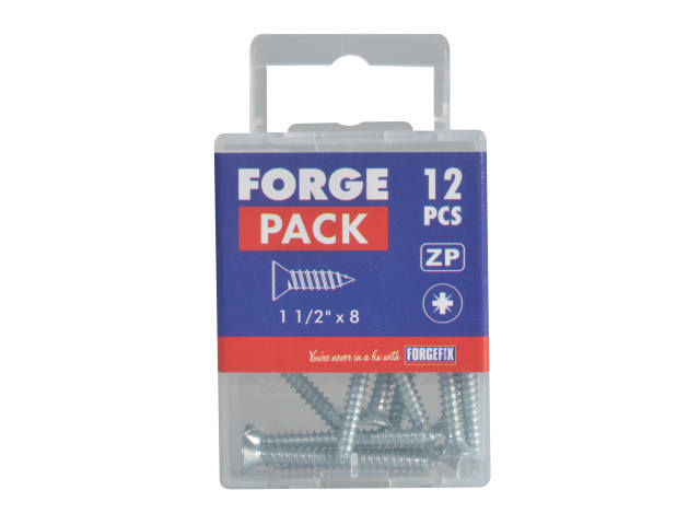 Self-Tapping Screw Pozi Compatible CSK ZP 1.1/2in x 8 ForgePack 12 FORFPSC1128Z - Image 3