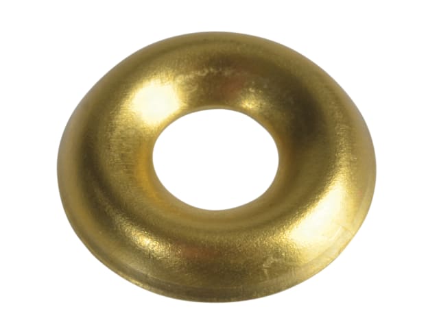 Screw Cup Washers Solid Brass Polished No.6 Bag 200 FORSCW6BM