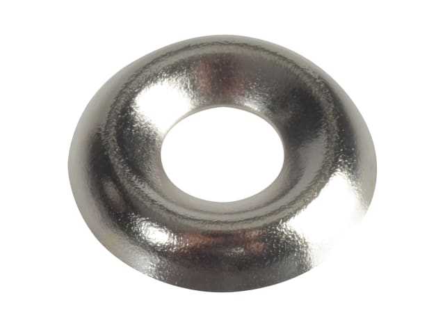 Screw Cup Washers Nickle Plated No.8 Forge Pack 20 FORFPSCW8N