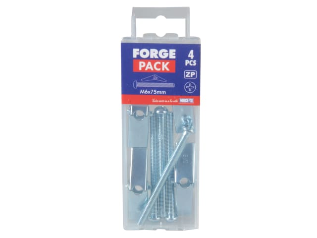 Plasterboard Spring Toggle ZP M6 x 75mm Forge Pack 4 FORFPTOG675 - Image 2