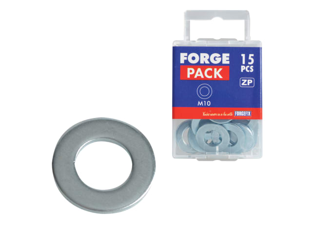 Flat Washers DIN125 ZP M10 ForgePack 15 FORFPWAS10 - Image 2