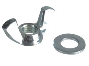 Wing Nut & Washers ZP M8 Forge Pack 8 FORFPWING8