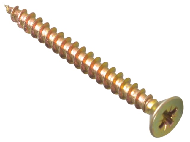 Multi-Purpose Pozi Compatible Screw CSK ST ZYP 6.0 x 50mm Box 100 FORMPS650Y