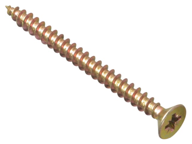 Multi-Purpose Pozi Compatible Screw CSK ST ZYP 6.0 x 60mm Box 100 FORMPS660Y