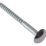 Mirror Screw Chrome Domed Top Slotted CSK ST ZP 1.1/2in x 8 Bag 10 FORMS112CPM